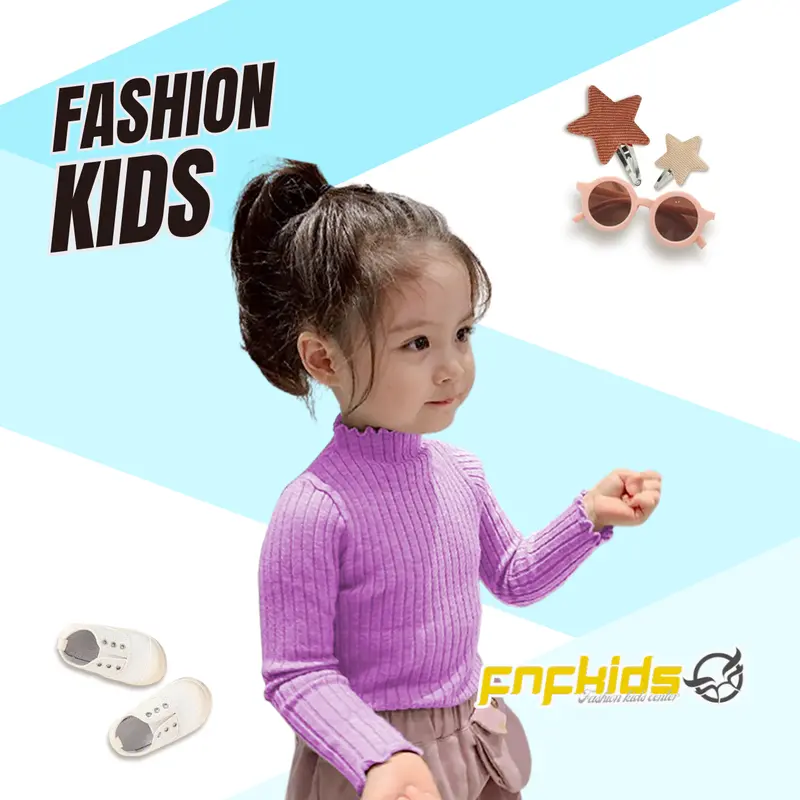 ATASAN RAJUT anak Perempuan polos kriwil Korea Fashion kids 4