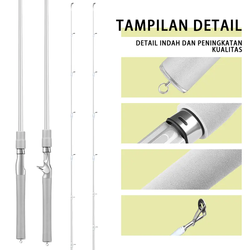 Joran Pancing Ultra Ringan 2 Ruas Bahan Karbon Ukuran L ML MH Fuji Ring Joran Pancing 1 Set Pancing Lengkap Murah Pancing Pancing Set 1.6M/1.8M/2.1M/2.4M Joran Pancing Set Dengan Bahan Serat Karbon Set 15 Kg Reel Pancing Pancing Set Carbon Pancing Set 7