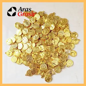 ARAS GROSIR - 20pcs Charm Bandul koin Elisabeth Monalisa Bandul liontin Lady 20mm