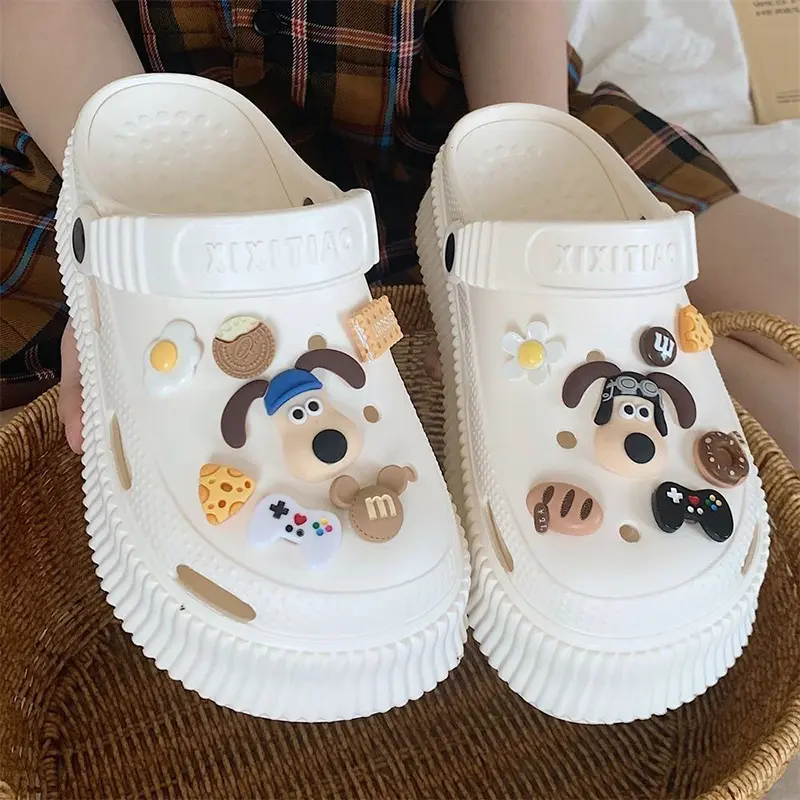 Comanier Sandal Kodok Dewasa Wanita Classic Bae Clog Sepatu Sendal Baim Wedges Platform EVA Square Toe 7
