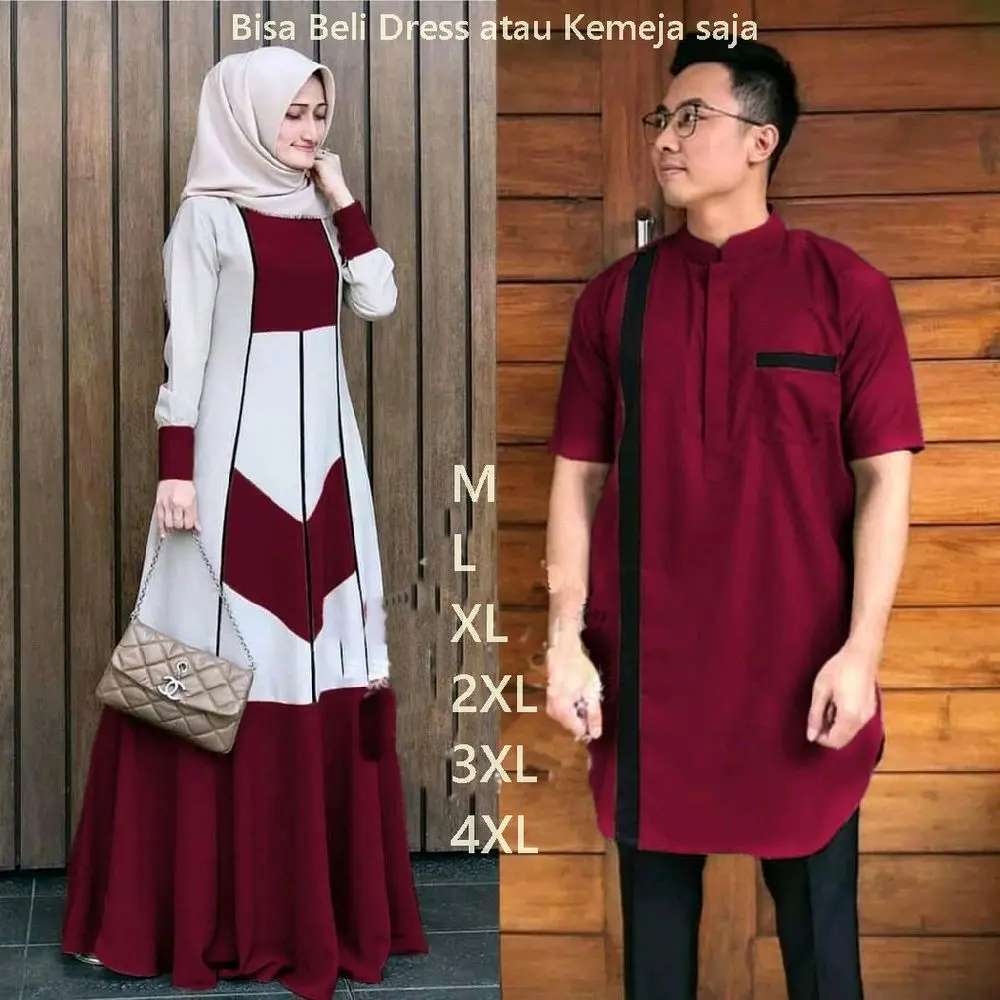 (BEST SELLER) GHANIA COUPLE MUSLIM SUPER JUMBO/COUPLE LEBARAN/BISA COD SELURUH INDONESIA/BAJU PASANGAN