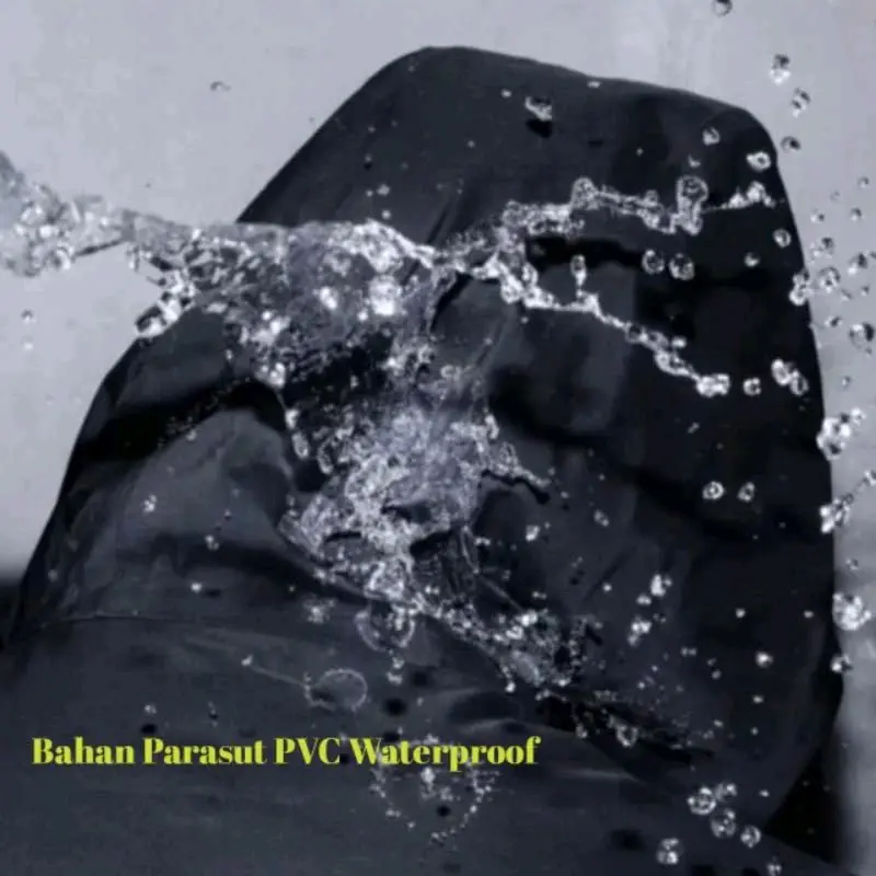 JAS HUJAN STELAN TERBAIK PRIA WANITA DEWASA BAHAN LENTUR PVC Waterproof Setelan Raincoat 2