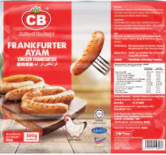 CB CHICKEN FRANKFURTER【CB 】10PCS (300G±) - TikTok Shop Malaysia