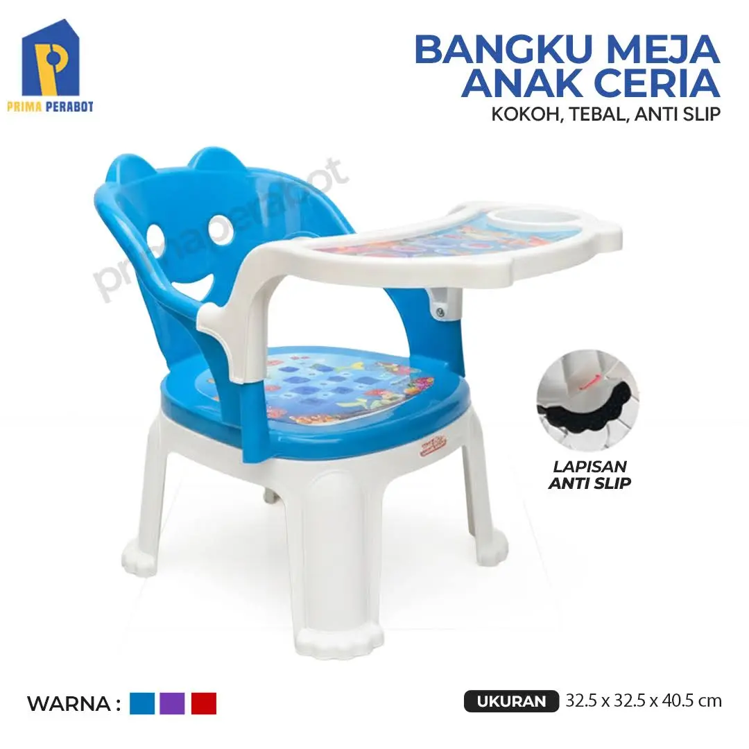 Bangku Anak ceria TABITHA Kursi Meja Makan Anak
