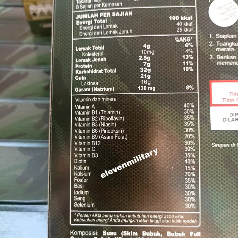 Susu serdadu asli Exp 2026 Calsium 70% 4