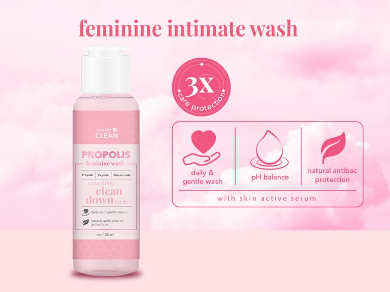 SECRET CLEAN Paket Propolis Feminine Care 2