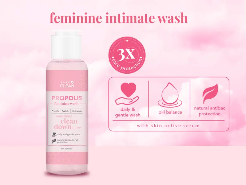 SECRET CLEAN Paket Propolis Feminine Care 2