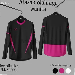 Atasan baju olahraga wanita jersey jersi jersy olahraga wanita cocok untuk senam aerobik futsal sepak bola badminton dan bola volly Sport | Kekinian