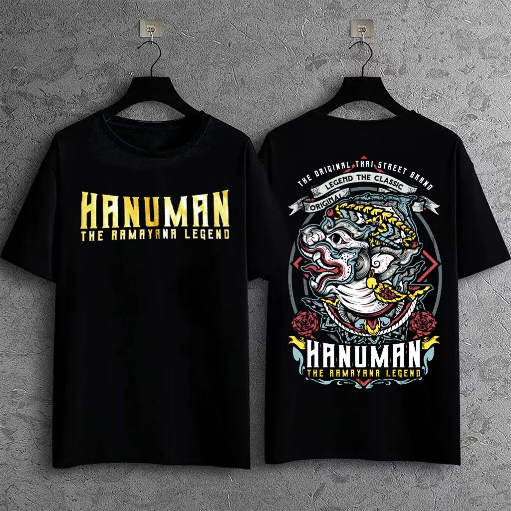 Áo Thun In Hình, Trang Phục Nam, Hot Sale, Áo Thun Hanuman Thái Lan, In Hình, Năm 2024, Chú Ý!!