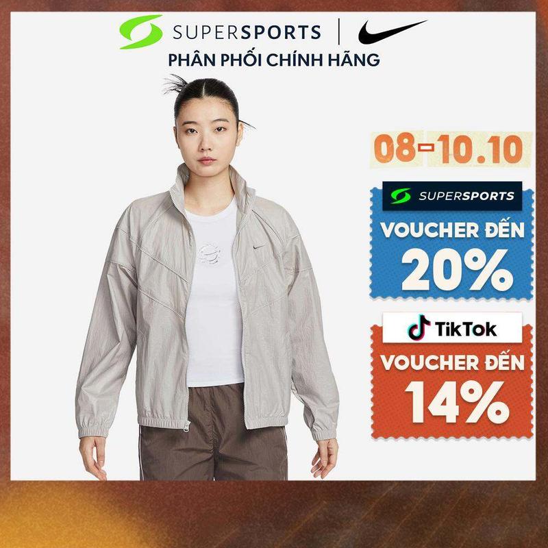 Áo Khoác Nữ Nike Windrunner Woven - Xám - HM9761-014