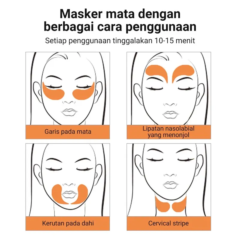 【BPOM】Allphv Masker Mata Panda Eye Patch Collagen Vitamin C Retinol Anti Aging Masker Mata Kantung Mata Black Extract 2