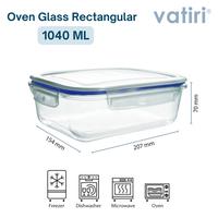 Gambar Vatiri Oven Glass Wadah Makan Microwave 1040 ml Rectangular - Tempat Makan Kaca Serbaguna PL1040YG dari VATIRI HOME STORE Kota Administrasi Jakarta Pusat 3 Tokopedia