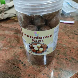 Kacang Macadamia  Premium 250gr-500gr-1Kg dengan Cangkang / Roasted Macadamia Nuts 250gr Alat Pembuka Free Toples Camilan Premium Twist Crack Enjoy