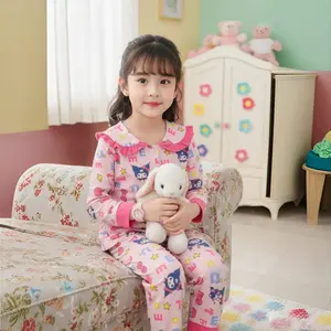 Setelan Baju Tidur Piyama Kaos Anak Perempuan Fashion