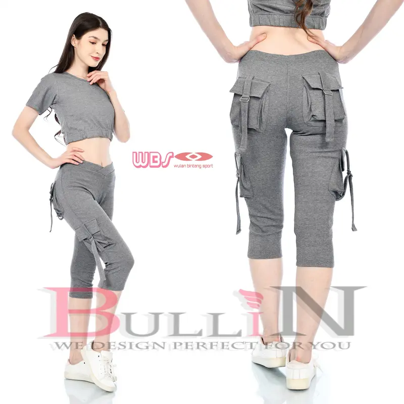 BULLIN Celana Senam Kantong Pendek Standar dan Jumbo / Celana Aerobic Pendek 1