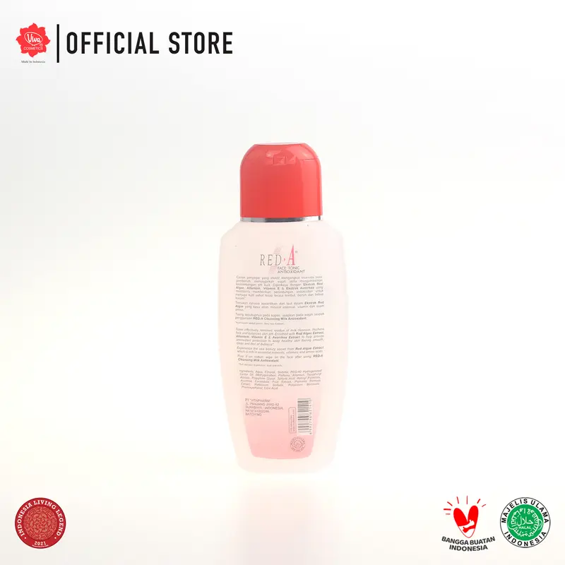 Red-A Face Tonic Anti Oxidant with VIT E, Extract Red Algae & Averrhoa - 125ml 1