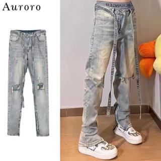 Quần jean nam rách gối unisex Denim Quần bò nữ rách gối Cao Cấp quần jean skinny nam hiphop street style quần jean nam đen rách gối phong cách Hàn Quốc quần jean cạp cao, Quần Pants Menswear Có Túi