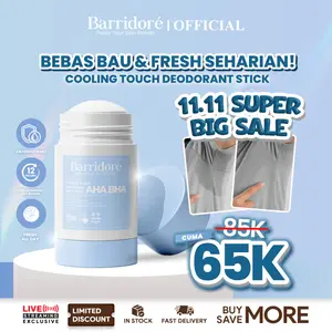 Barridore Deodorant AHA BHA Mengatasi Bau Badan Keringat Berlebih Mencerahkan Ketiak Sensasi Dingin Untuk Pria Wanita