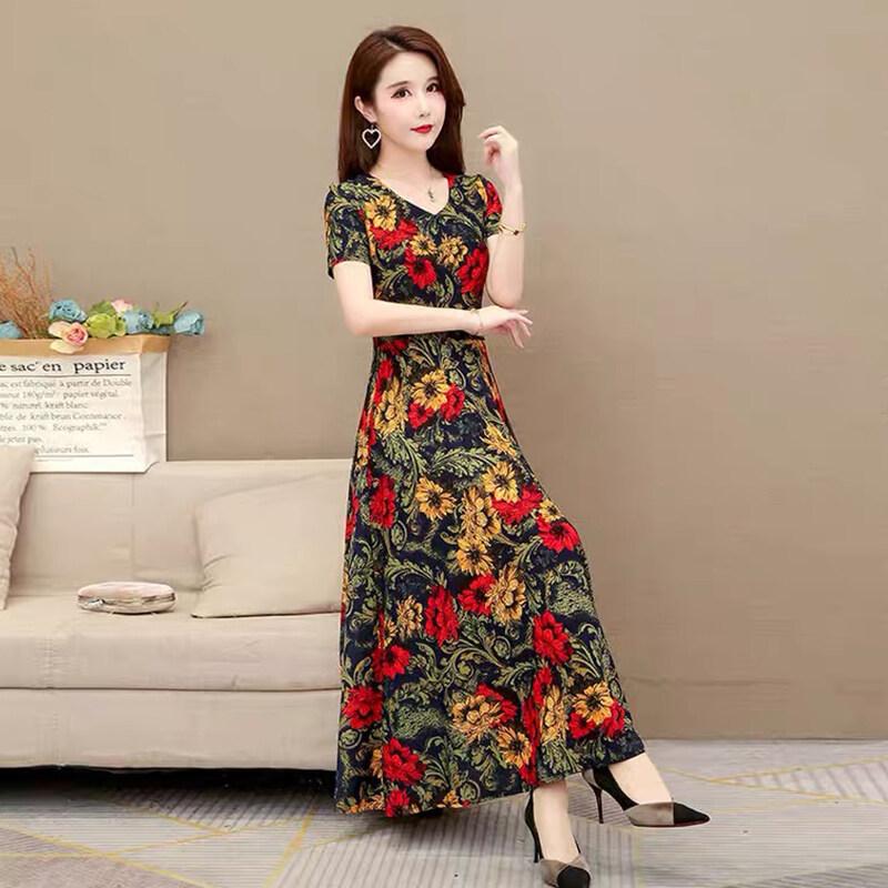 Váy Bầu, Dài Tay, Cổ Tròn, Thoải Mái, Váy Lớp Nền Mềm Mại 6