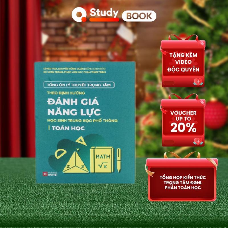  Sách Tổng ôn Lý thuyết trọng tâm kỳ thi ĐGNL cho học sinh THPT phần Toán học sách ôn định lượng ĐGNL QANDA Study Book 