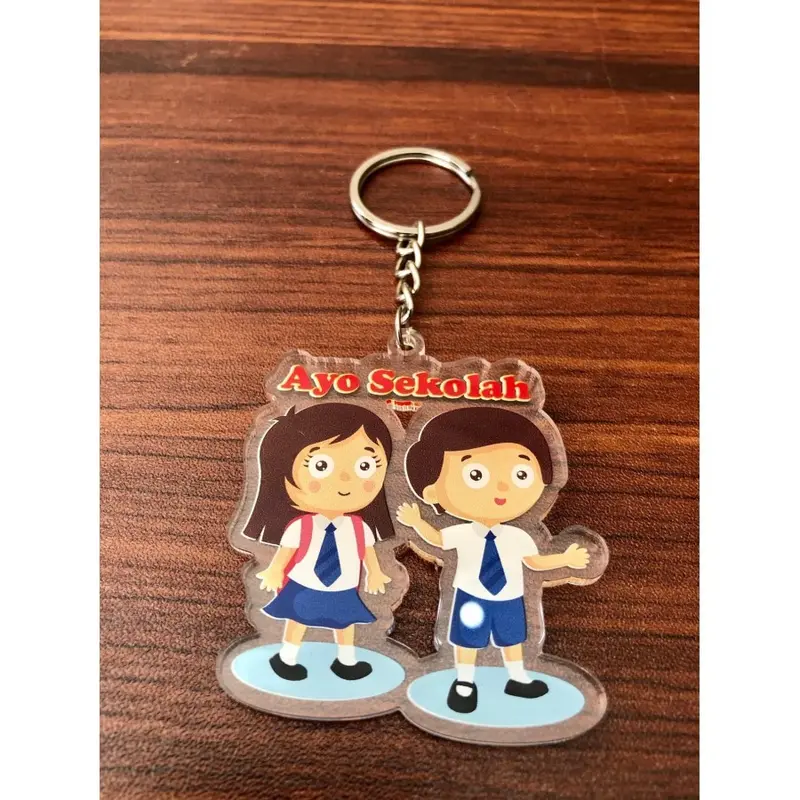 Cetak Gantungan Kunci Akrilik Custom 1
