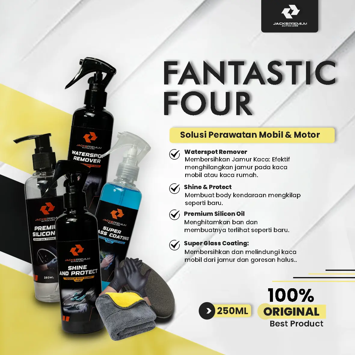 Jacks Fantastic Four (Paket Pembersih Mobil)
