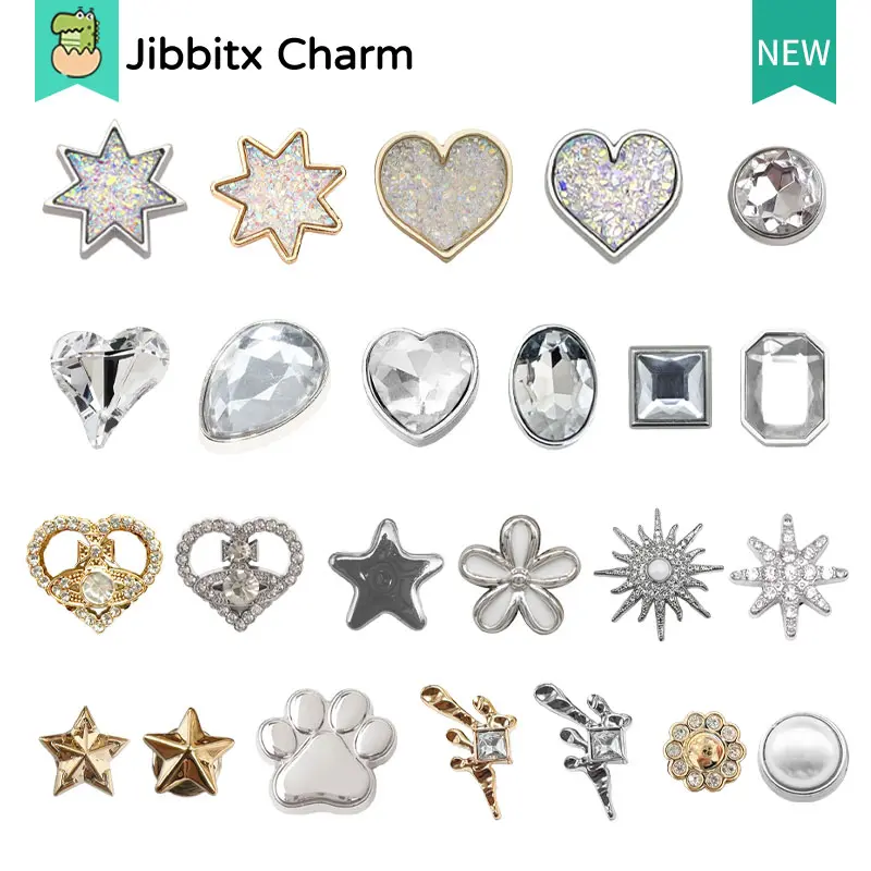 Charm Jibbits, Thời Trang, Thiết Kế Guốc, Sáng Tạo, Hoạt Hình Dễ Thương, Họa Tiết Đầy Màu Sắc, Thích Hợp Cho Giày Tự Làm, Chốt / Charm Giày / Nút Guốc 0