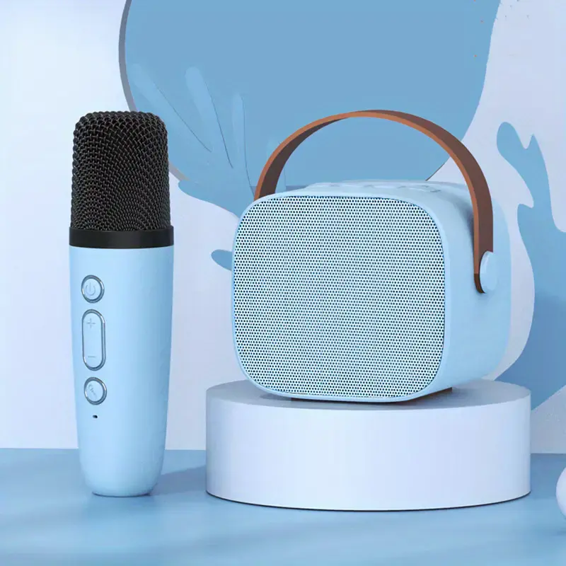 Loa Karaoke Mini, D20, Cho Máy Chiếu Và Điện Thoại Di Động, Loa Không Dây Cầm Tay Mini, Hỗ Trợ Bluetooth 5.0, Thiết Kế Nhỏ Gọn Củ Loa Nghe Nhạc 4