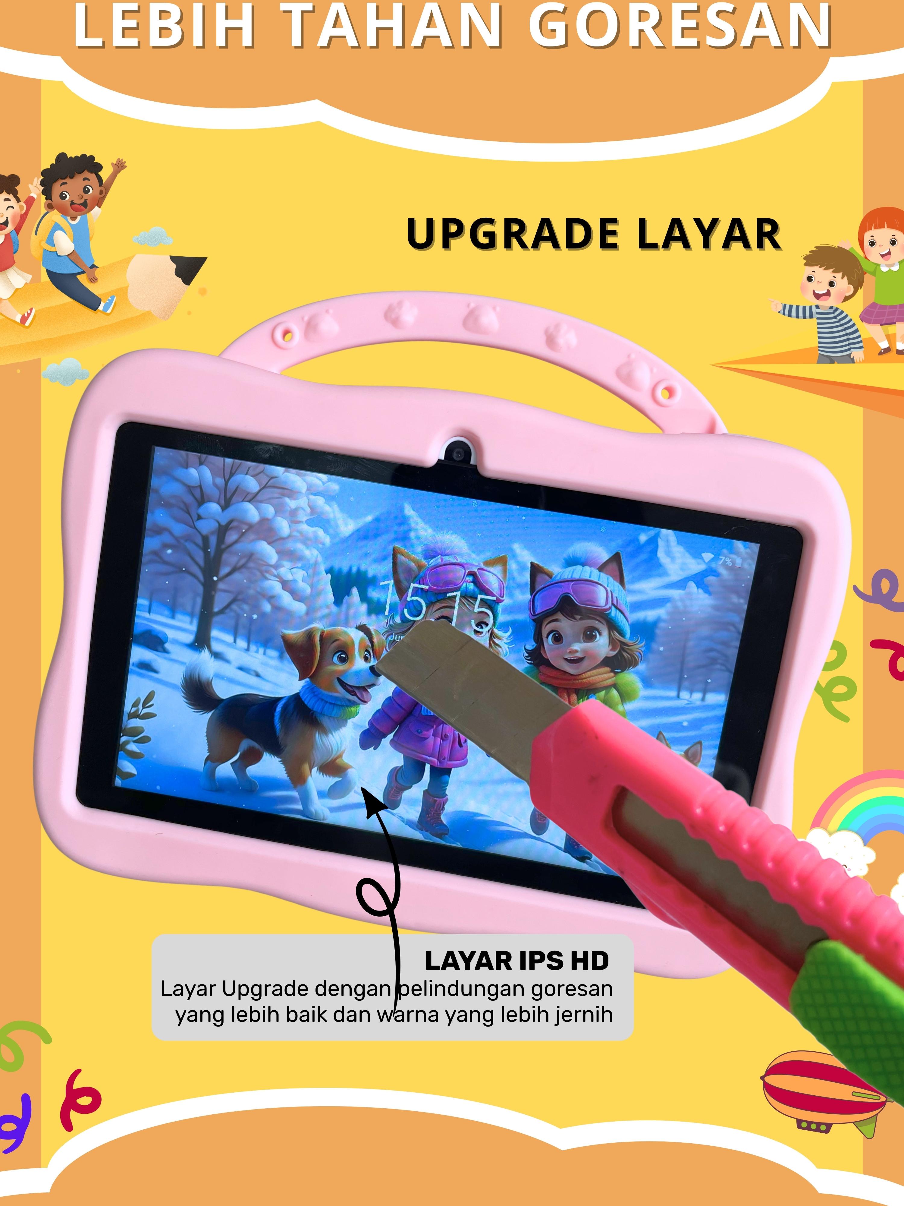 SMARTBERRY Kids Study Tab B96 - Tablet Anak Android 4/128GB 7 Inch 2 Kamera Bluetooth Wifi Layar Jernih Aman untuk Belajar dan Bermain SMARTBERRY Kids Study Tab B96 - Tablet Anak Android 4/128GB 7 Inch 2 Kamera Bluetooth Wifi Layar Jernih Aman untuk Belajar dan Bermain