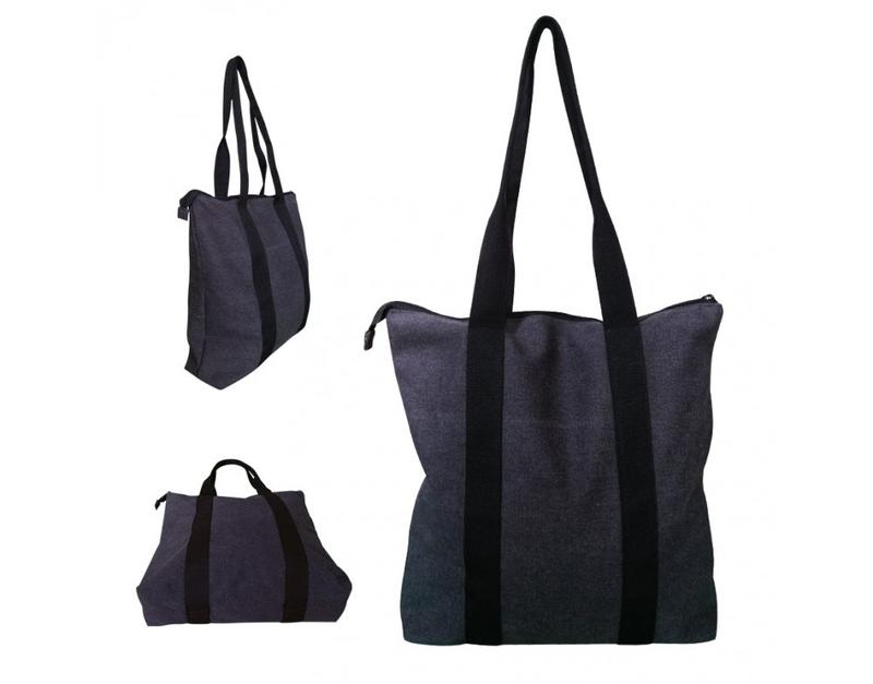 Snow Canvas Tote Bag with Zipper Locking 0