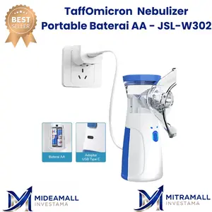 Nebulizer TaffOmicron Alat Terapi Pernapasan Machine Battery Portable - JSL-W30