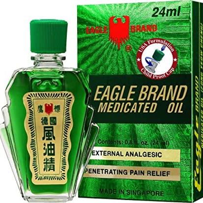 Dầu Gió xanh Con Ó 2 Nắp Eagle Brand chai 24 ml