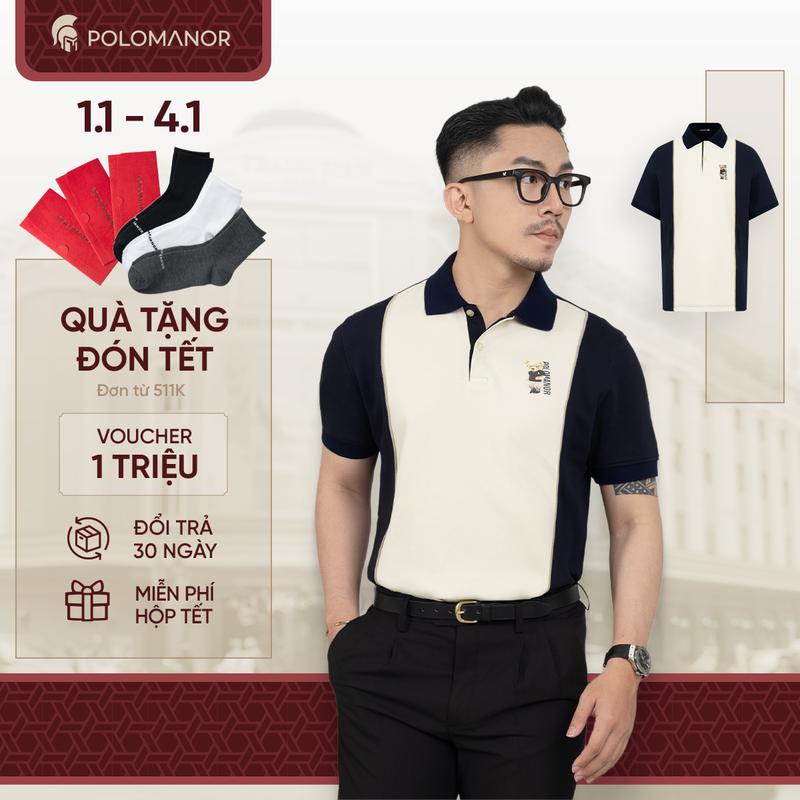   NEW  Áo polo nam cao cấp PHILIP BST LET'S GẤU vải cá sấu cotton interlock thanh lịch - POLOMANOR 