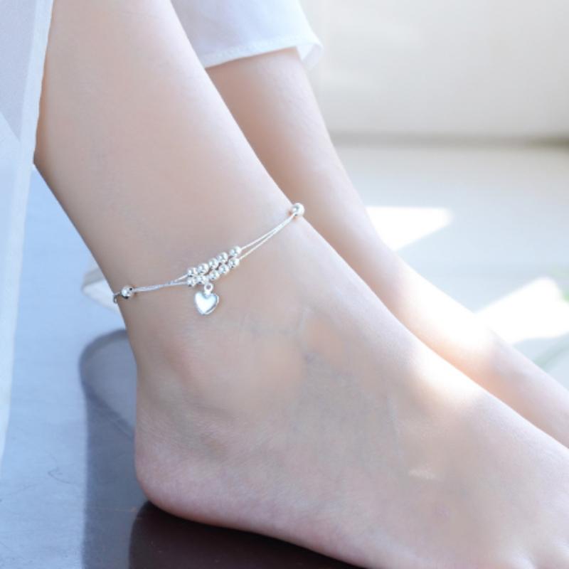 Product Introduction of Vòng Chân Trái Tim Đào Hình Trái Tim Mini, Ngọt Ngào Và Tự Nhiên, Thời Trang Và Đa Năng Lắc Chân Chain 1