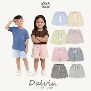 KAKATHAYA Dalvin - Celana Pendek Anak Laki Laki Celana Anak Celana Salur Anak 1-11 Tahun