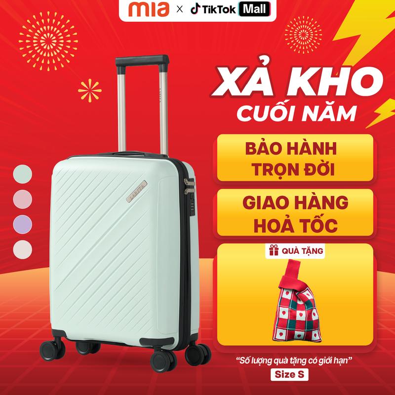   SẢN PHẨM MỚI 2026  Vali du lịch Larita Ayther Size S - Thân nhựa PP hạn chế bể vỡ tốt bất chấp mọi va đập - MIA 