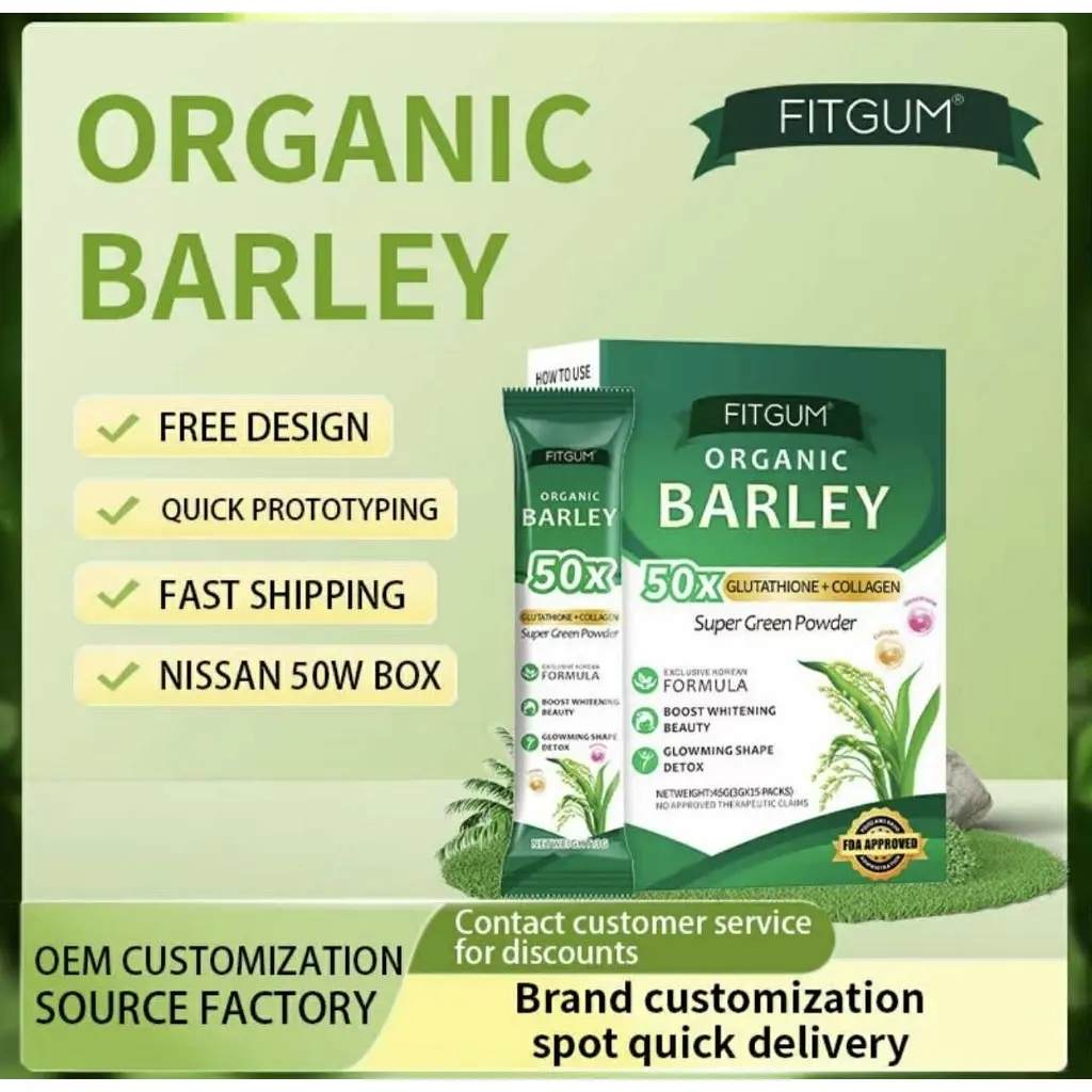 fitgum organic barley 50x glutathione Fitgum Organic Barley 50x Glutathione Collagen Powder - Natural Wholesome  Drink for Enhanced Health Benefits - Daily Consumption Supplement -  Healthcare