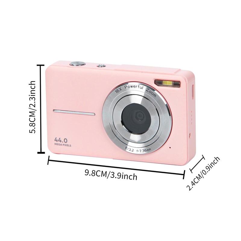 44MP Photo & 16X Digital Zoom Digital Camera, 1080P Digital Camera with 32GB Memory Card, Easy Operation & Portable Camera 1
