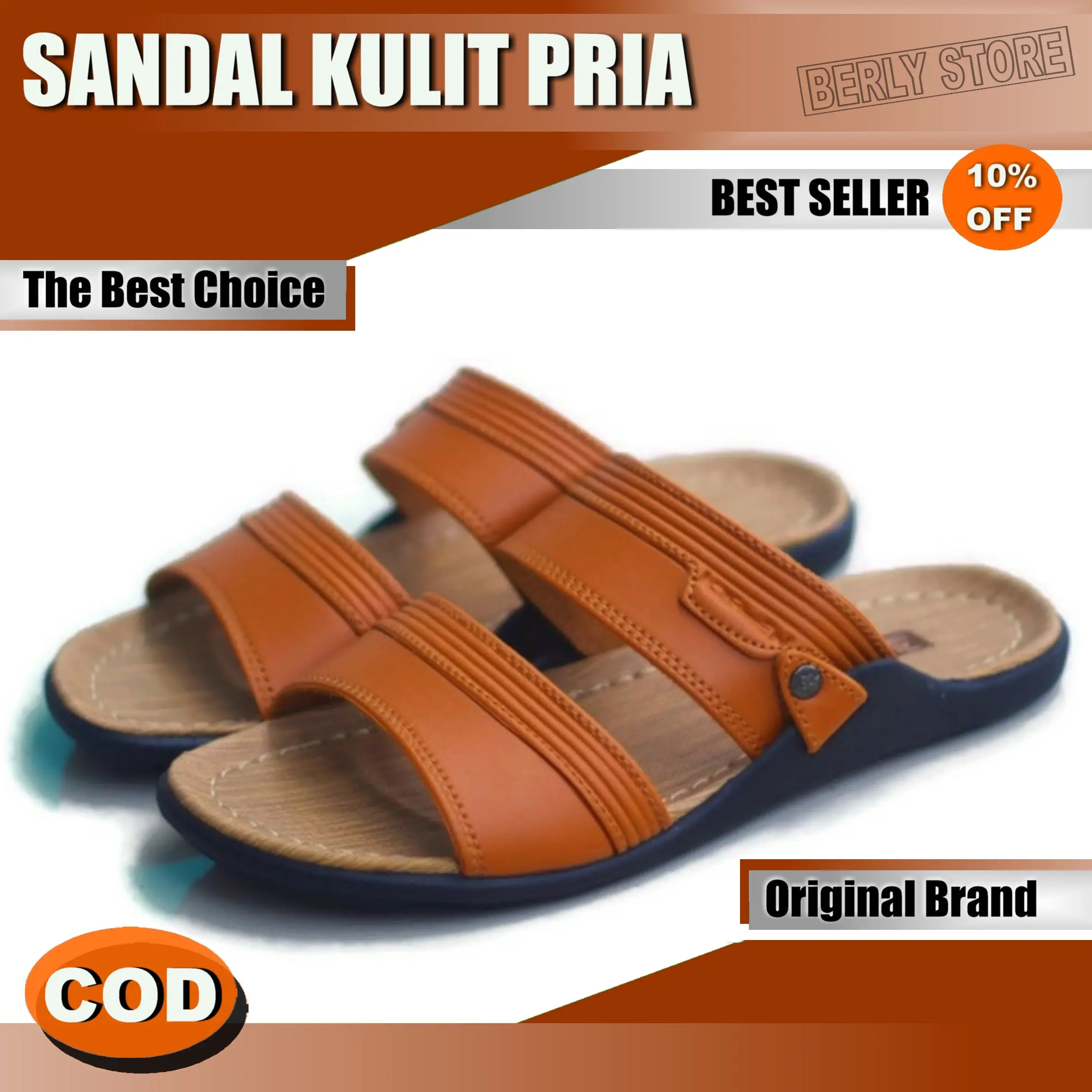 SANDAL PRIA KULIT S 010 ORIGINAL SANDAL JEPIT IMPORT