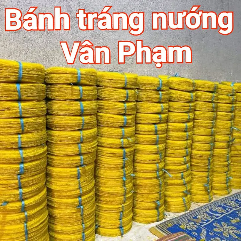 1,1kg( 50 cái )bánh tráng nướng màu vàng chuẩn vị Đà Lạt 2