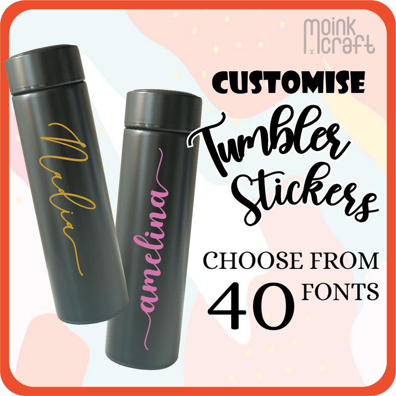 Tumbler / Tupperware Stiker Custom Nama | Bottle / Container - TikTok ...