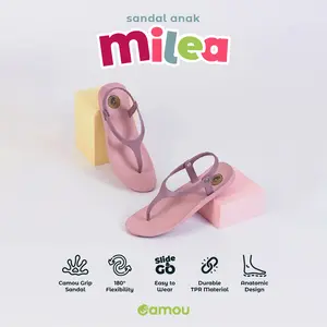 Sandal Tali Belakang Full Karet Anak Perempuan CAMOU MILEA KIDS Fashion