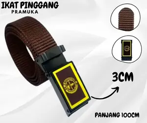Sabuk Pramuka ikat pinggang sekolah pramuka bahan polyster nilon tebal dengan 3 ukuran panjang