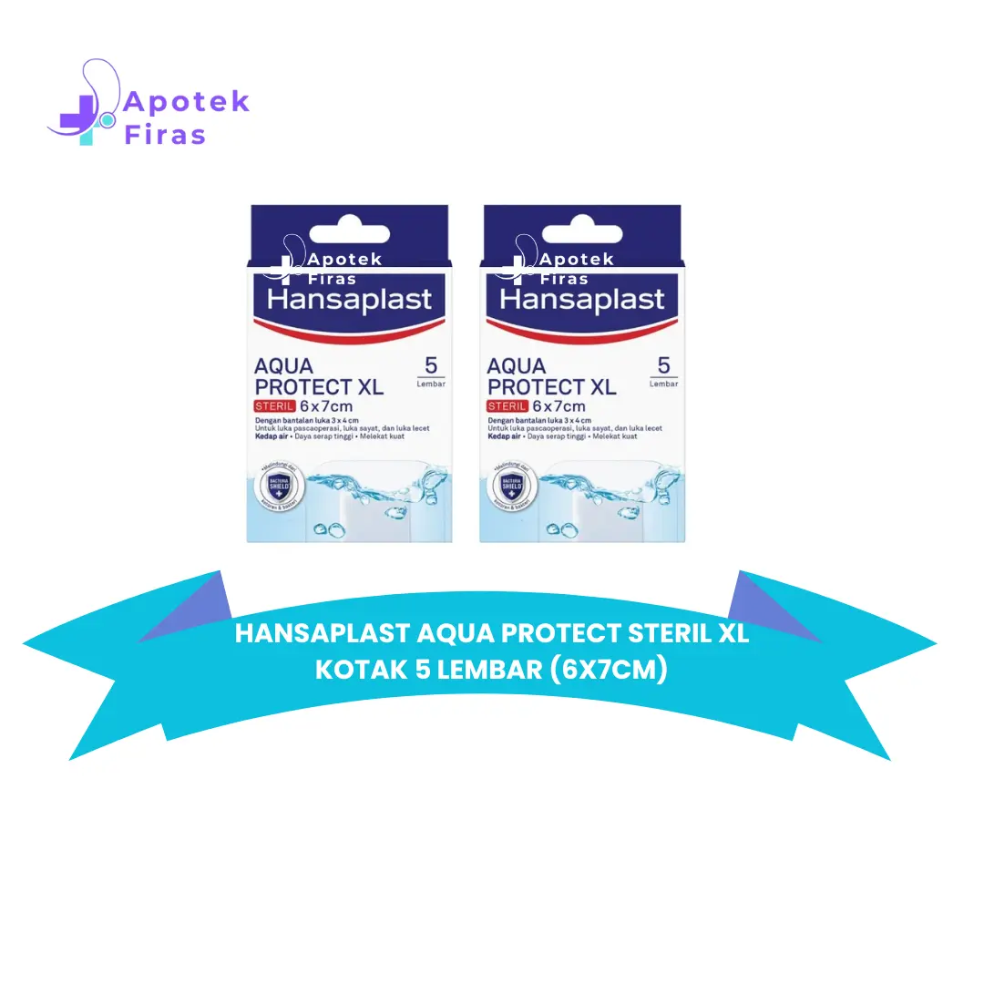 HANSAPLAST AQUA PROTECT STERIL XL KOTAK 5 LEMBAR (6X7CM)