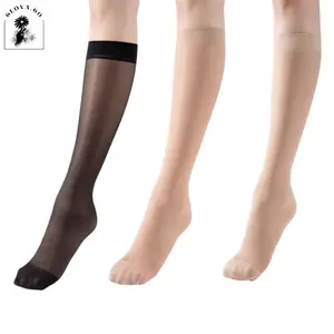 CLOVA KK498 Kaos Kaki Stocking Wanita Transparan Stocking Legging Panjang Pendek Kaos kaki selutut sepaha Lembut