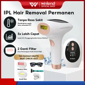 Winland IPL hair removal DINGIN ALAT PENGHILANG BULU Ice cool hair removal PERMANEN 2TAHUN Original Perawatan Hitam Ketiak Perontok