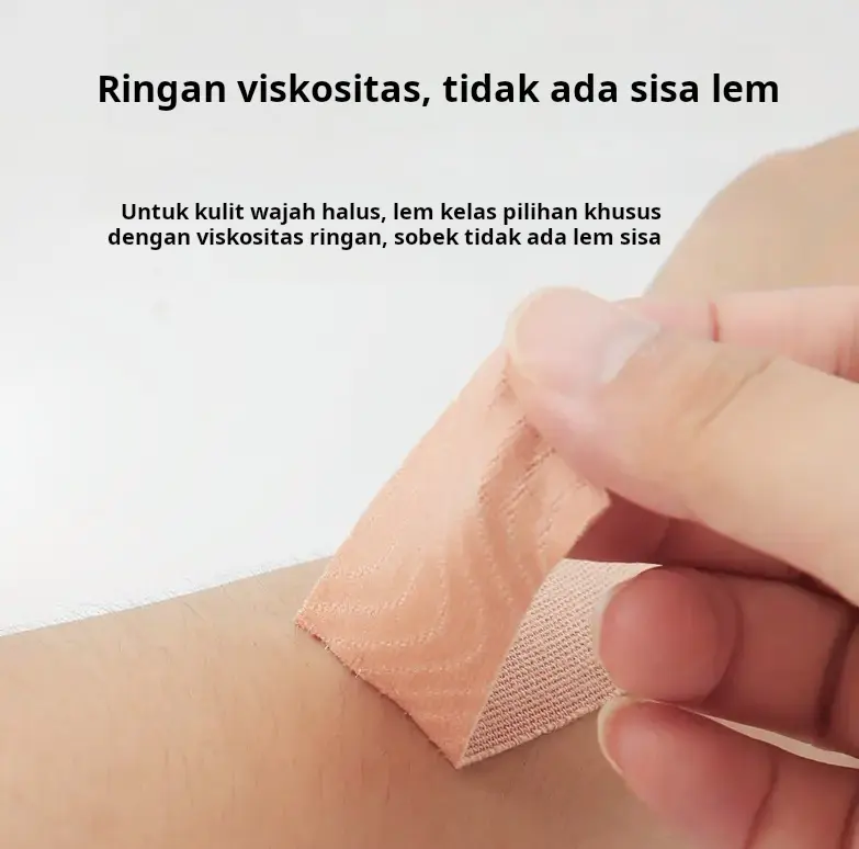 Stiker otot, lipatan nasolabial, stiker otot, keran kulit, selotip, dan pengangkat tidur samping 3