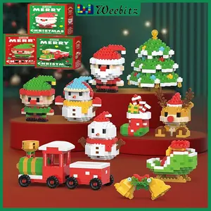 Weebitz Mainan Balok Kecil Christmas Gift Building Block Bricks Natal Nano Block Edukasi Hadiah
