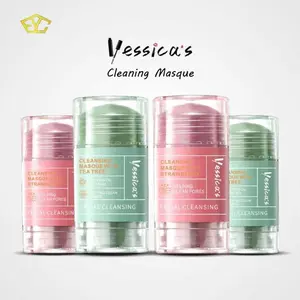 DAPAT 2 PCS Yessica’s Tea Tree & Strawberry Anti Pores & Acne Clay Stick Mask-50gr