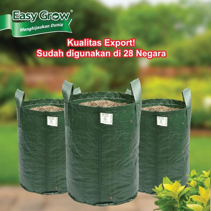 Gambar PLANTER BAG 25 LITER HIJAU - Default dari Easy Grow_NEW Kab. Gunungkidul Tokopedia